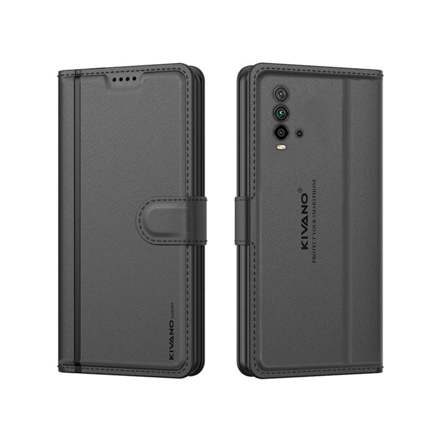Leather Wallet Case for Xiaomi Redmi 9 Power ?Stylish Flip Folio Cover with Card Holder, Stand, Ideal for Both Men and Women-KIVANO LUXE - Aibex
