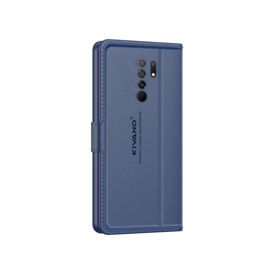 Leather Wallet Case for Xiaomi Redmi 9 Prime ?Stylish Flip Folio Cover with Card Holder, Stand, Ideal for Both Men and Women-KIVANO LUXE - Aibex