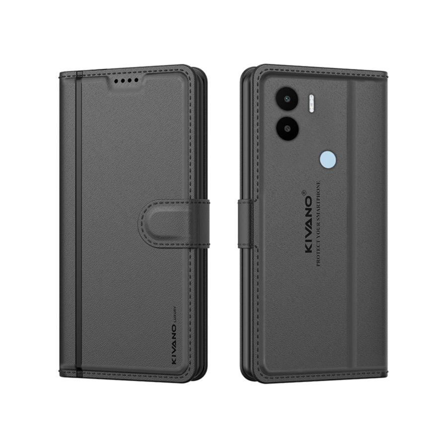 Leather Wallet Case for Xiaomi Redmi A1 Plus/ Xiaomi Redmi A2 Plus / Poco C51 / Poco C50 ?Stylish Flip Folio Cover with Card Holder, Stand-KIVANO LUXE - Aibex