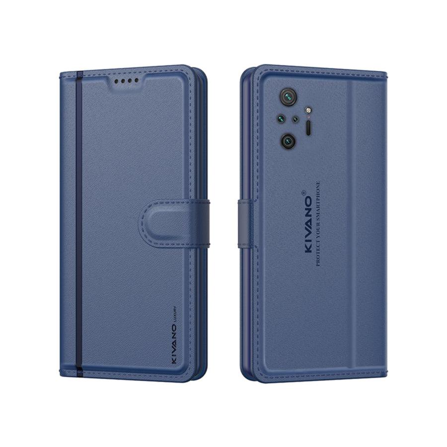 Leather Wallet Case for Xiaomi Redmi Note 10 Pro / Xiaomi Redmi Note 10 Pro Max ?Stylish Flip Folio Cover with Card Holder, Stand,-KIVANO LUXE - Aibex