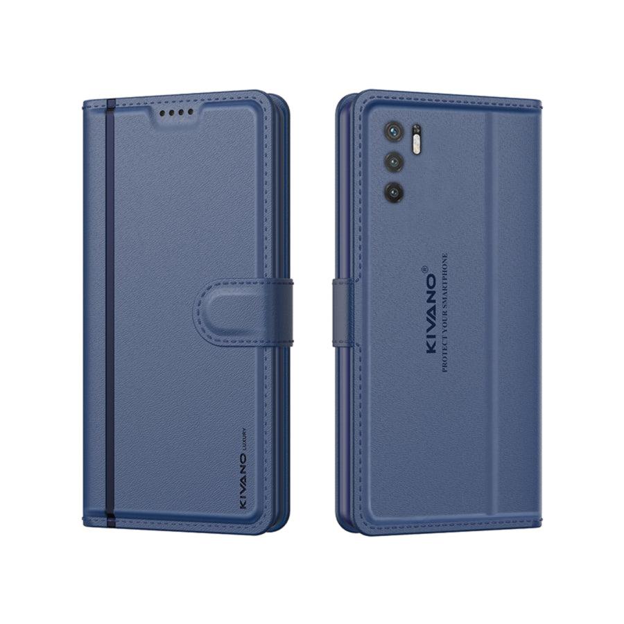 Leather Wallet Case for Xiaomi Redmi Note 10T 5G / Poco M3 Pro 5G ?Stylish Flip Folio Cover with Card Holder, Stand,-KIVANO LUXE - Aibex