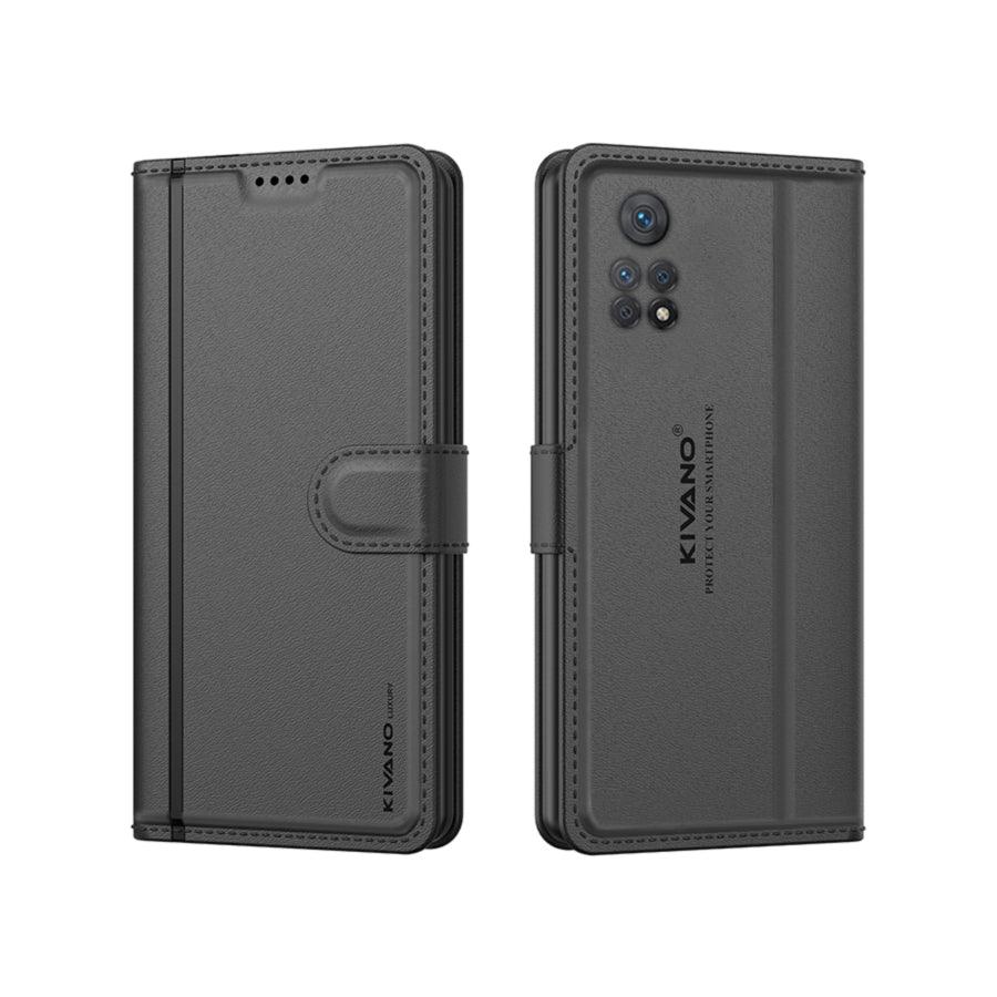 Leather Wallet Case for Xiaomi Redmi Note 11 Pro / Xiaomi Redmi Note 11 Pro Plus 5G ?Stylish Flip Folio Cover with Card Holder, Stand,-KIVANO LUXE - Aibex