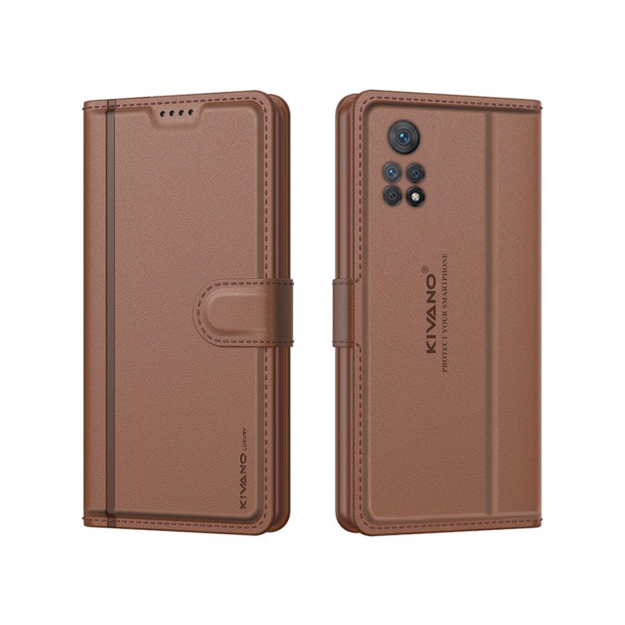 Leather Wallet Case for Xiaomi Redmi Note 11 Pro / Xiaomi Redmi Note 11 Pro Plus 5G ?Stylish Flip Folio Cover with Card Holder, Stand,-KIVANO LUXE - Aibex