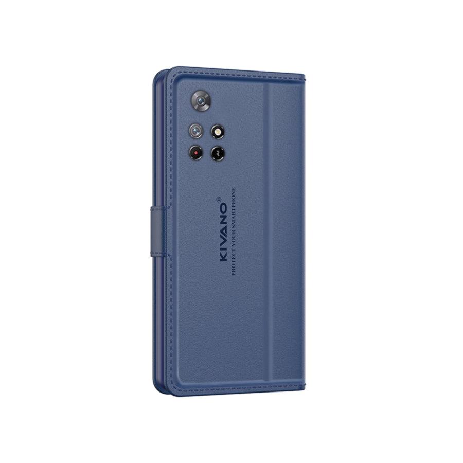 Leather Wallet Case for Xiaomi Redmi Note 11T 5G / Poco M4 Pro 5G ?Stylish Flip Folio Cover with Card Holder, Stand,-KIVANO LUXE - Aibex