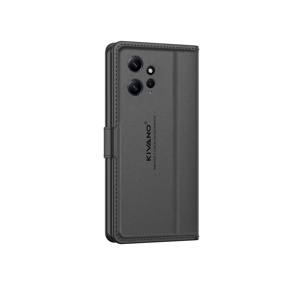 Xiaomi Redmi 12 4G Leather Flip Cover & Mobile Card Holder - Kivano Luxe - Aibex