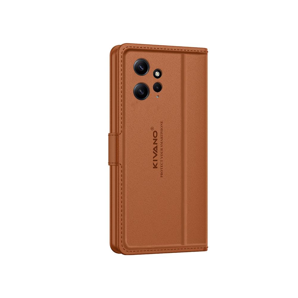 Xiaomi Redmi 12 4G Leather Flip Cover & Mobile Card Holder - Kivano Luxe - Aibex