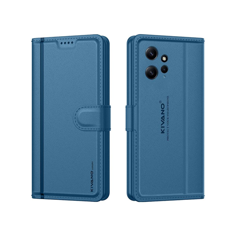 Xiaomi Redmi 12 4G Leather Flip Cover & Mobile Card Holder - Kivano Luxe - Aibex
