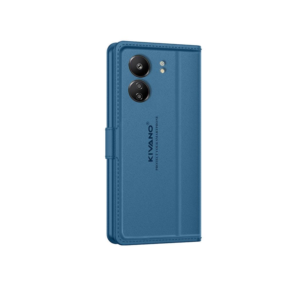 Xiaomi Redmi 13C 4G / Poco C65 Leather Flip Cover & Mobile Card Holder - Kivano Luxe - Aibex