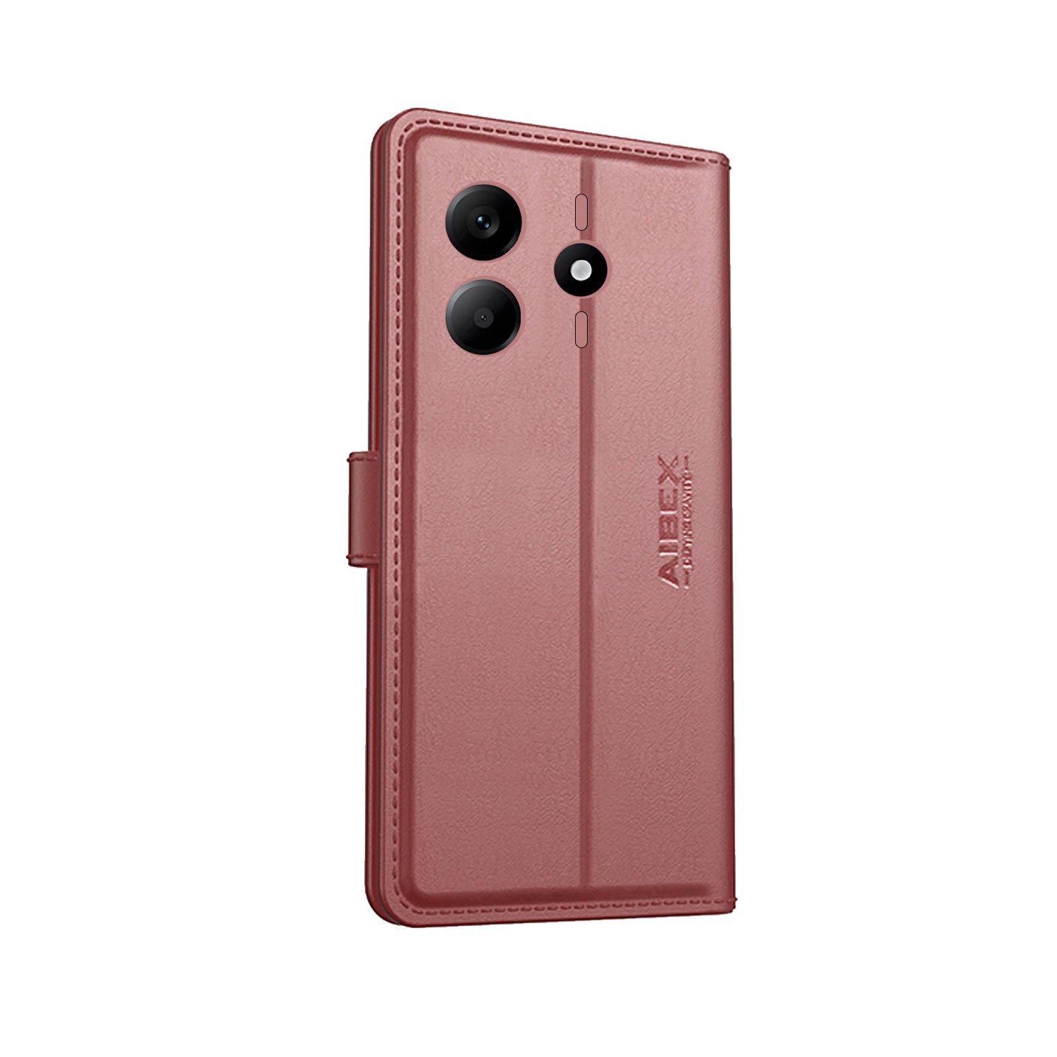 Redmi Note 14 Aibex PU Leather Flip Cover Brown