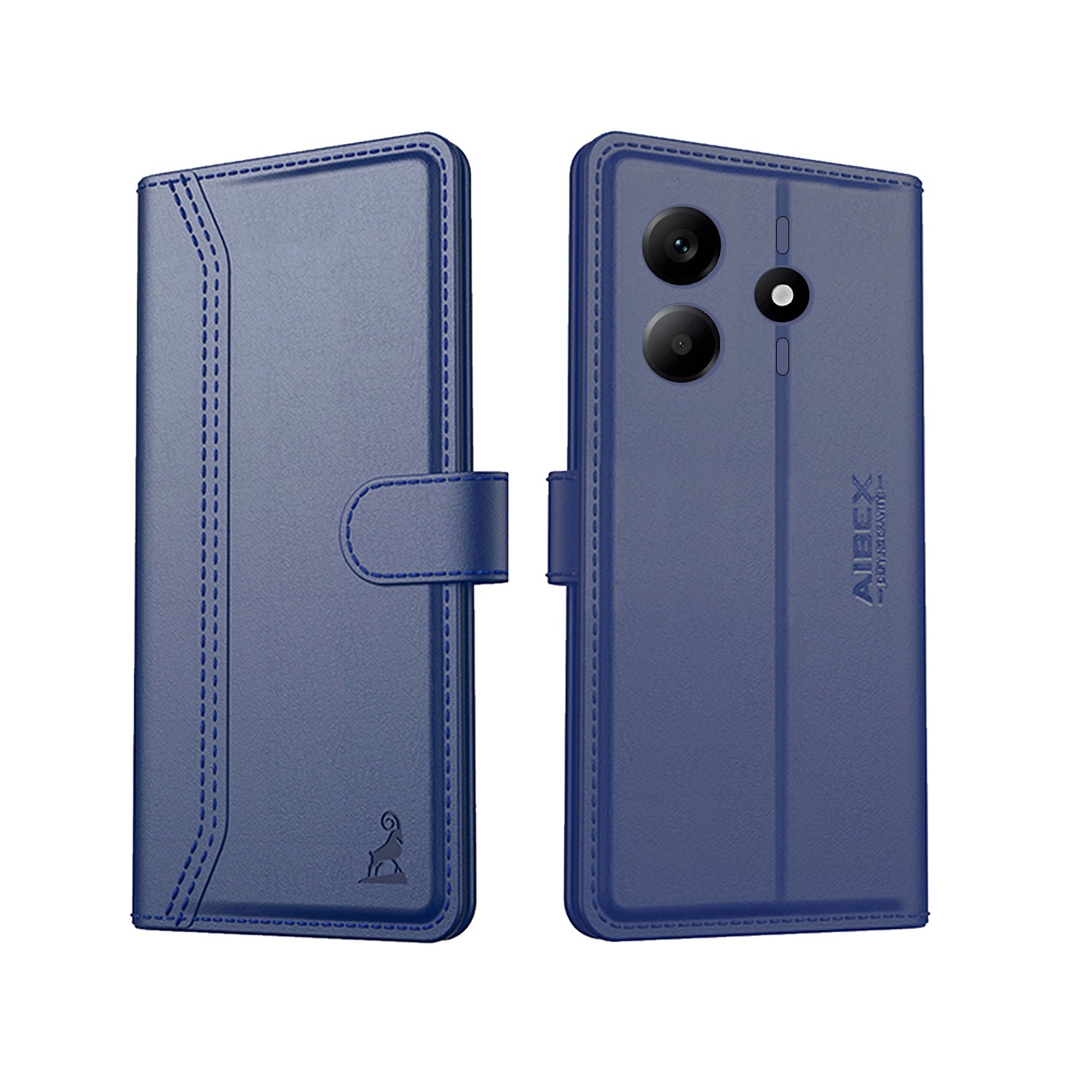 Redmi Note 14 5G Aibex PU Leather Flip Cover Foldable Stand & Pocket Magnetic Closure
