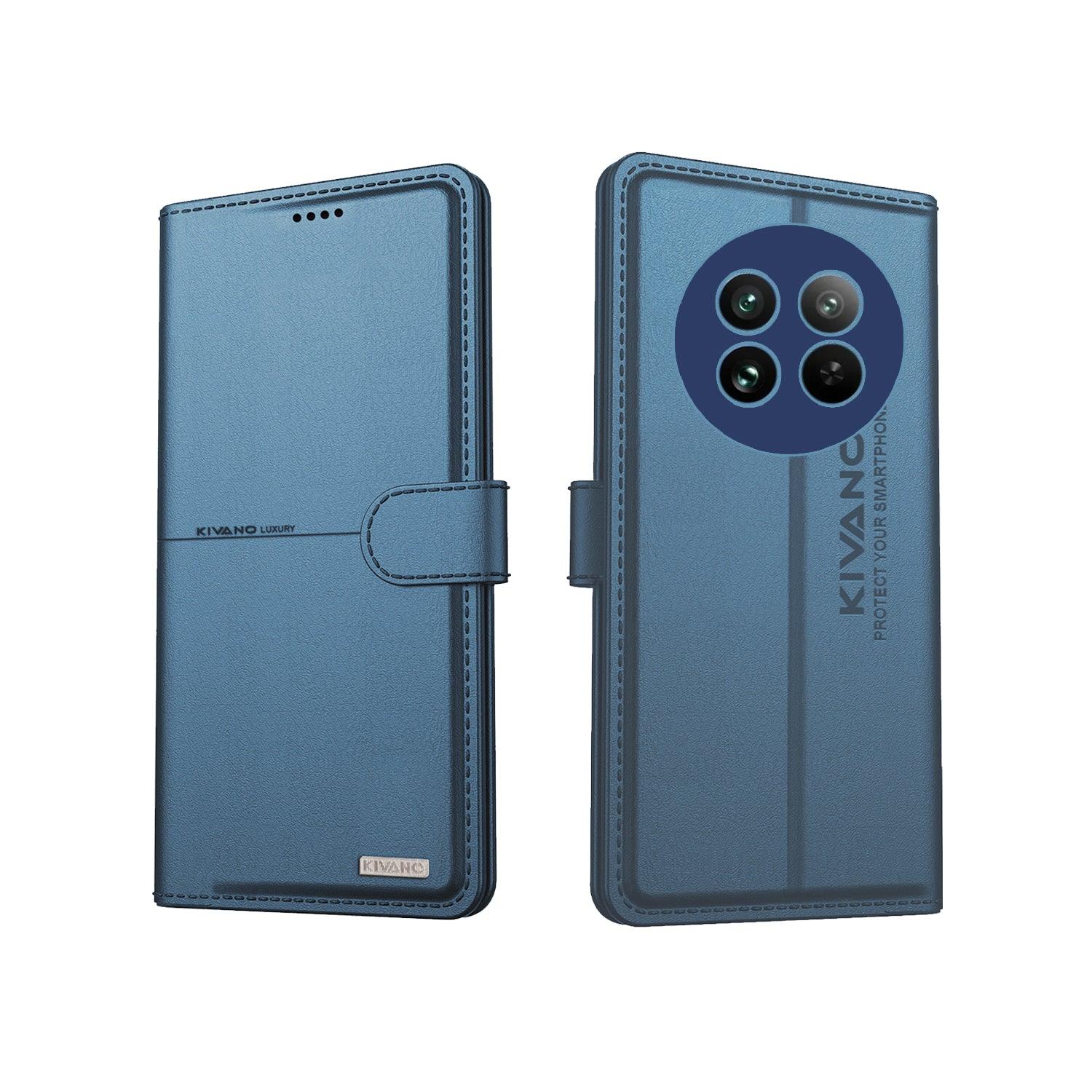 KIVANO Compatible with Realme 13 Pro Plus Flip Cover | Leather Finish | Inside Pockets & Inbuilt Stand | Shockproof Wallet Style Magnetic Closure Back Cover Case - Aibex