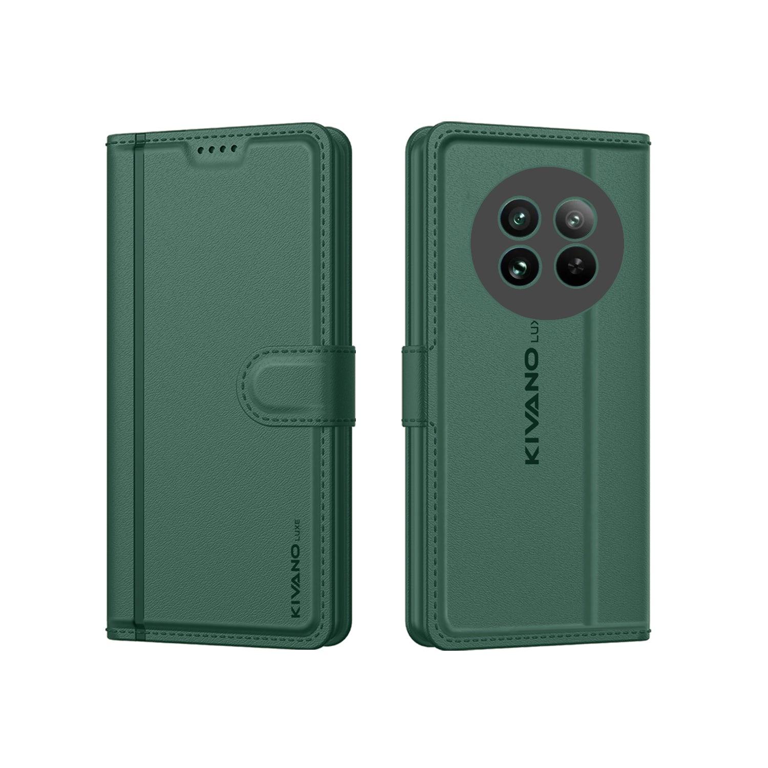 Leather Wallet Case for Realme 13 Pro Plus ?Stylish Flip Cover with Card Holder, Stand -KIVANO LUXE - Aibex