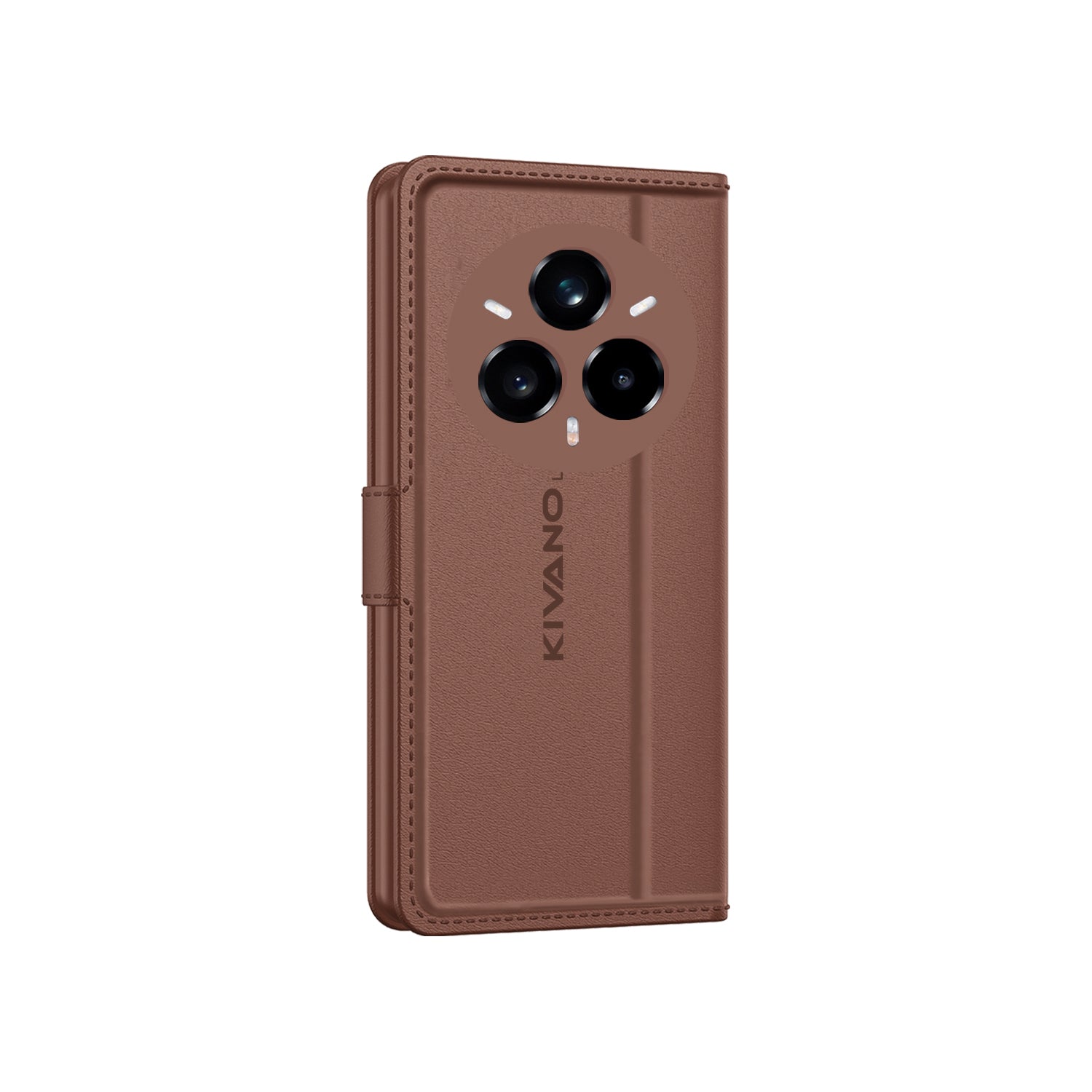 KIVANO LUXE?? Compatible with Realme P3 Pro 5G / Realme 14 Pro Plus 5G Artisanal Leather Wallet Case with Card Holder for Men Women, Magnetic Flip Folio Cover with Stand RFID Blocking Cell Case