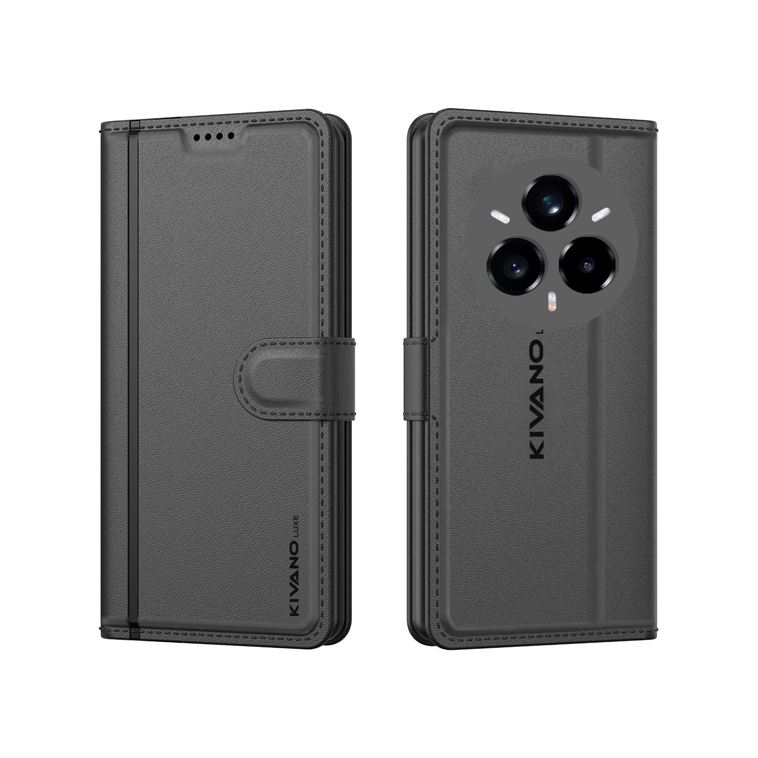 Realme P3 Ultra Flip Cover And Case Black