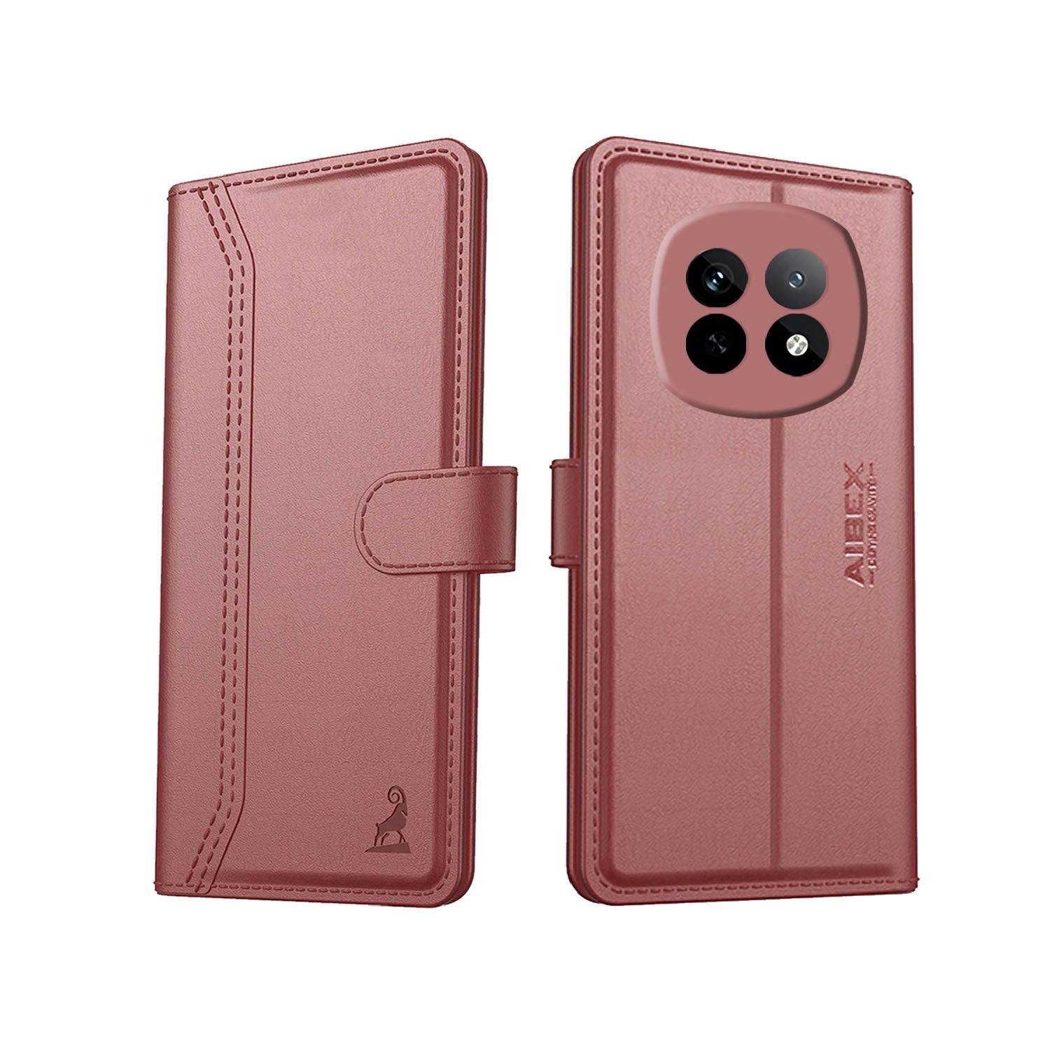 Realme P2 Pro Aibex PU Leather Flip Cover Foldable Stand & Pocket Magnetic Closure - Aibex