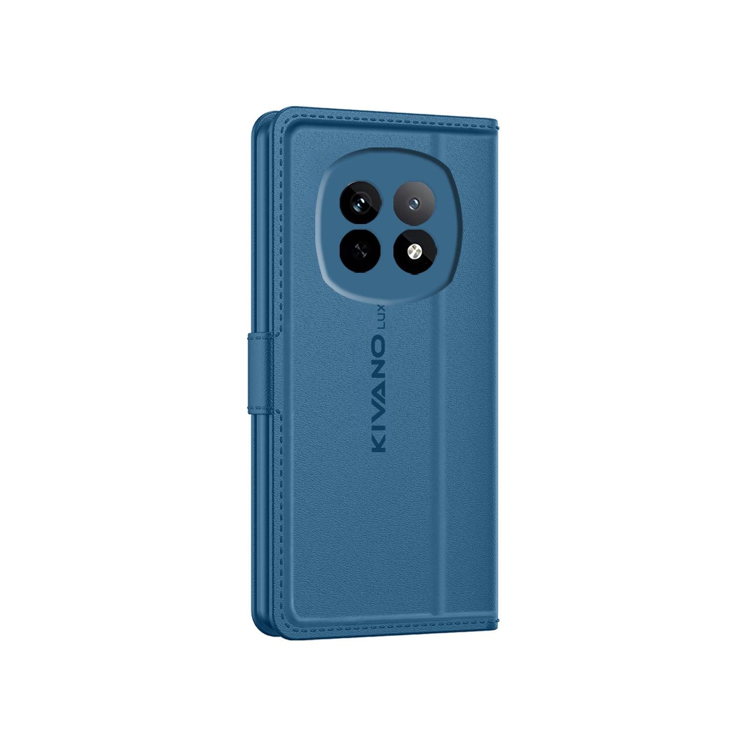 Leather Wallet Case for Realme P2 Pro Stylish Flip Folio Cover with Card Holder, Stand -KIVANO LUXE - Aibex