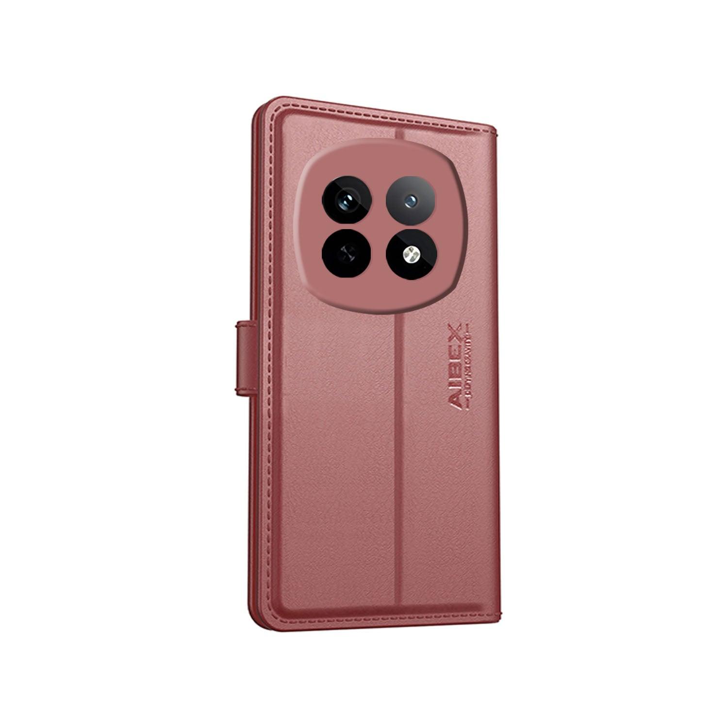 Realme P2 Pro Aibex PU Leather Flip Cover Foldable Stand & Pocket Magnetic Closure - Aibex