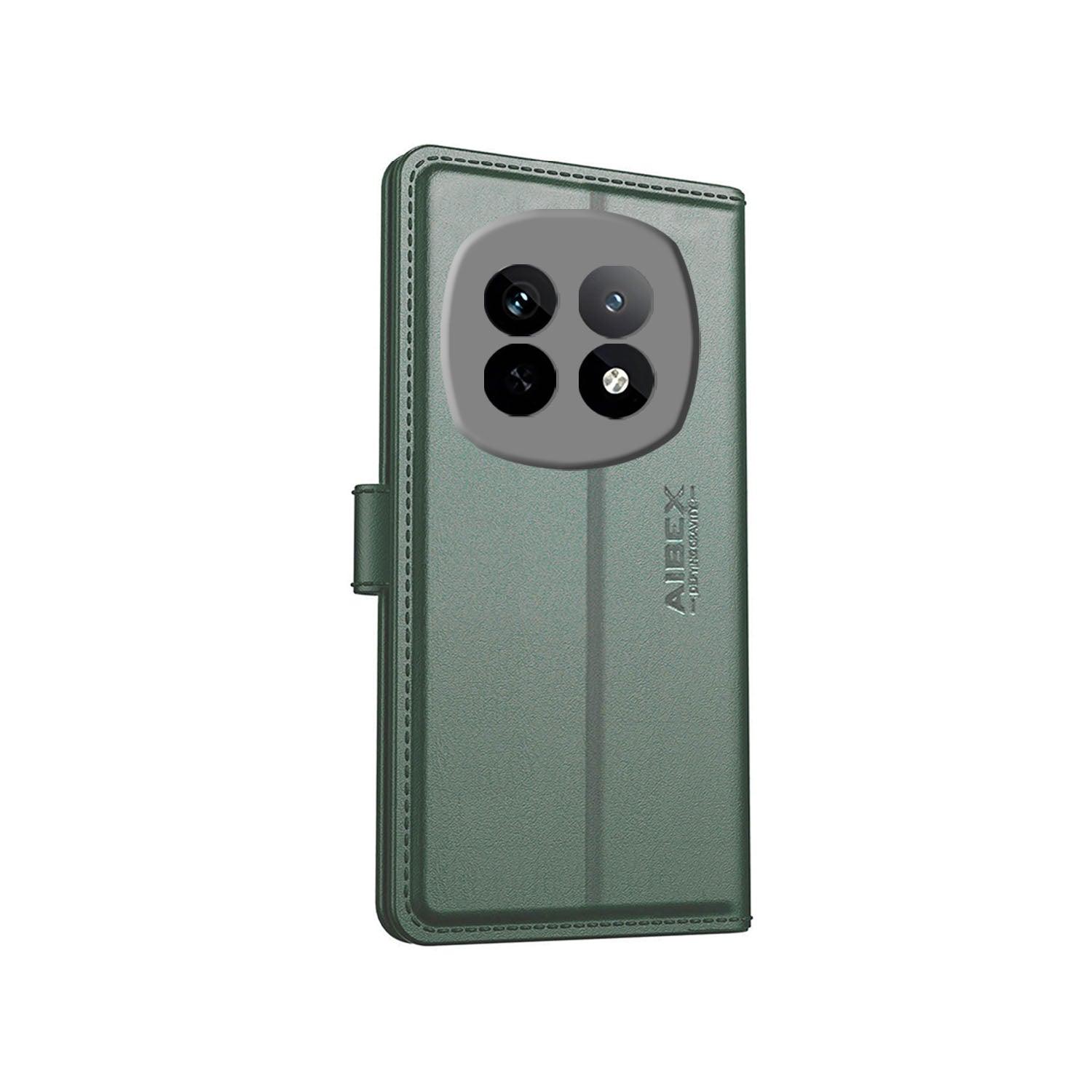 Realme P2 Pro Aibex PU Leather Flip Cover Foldable Stand & Pocket Magnetic Closure - Aibex