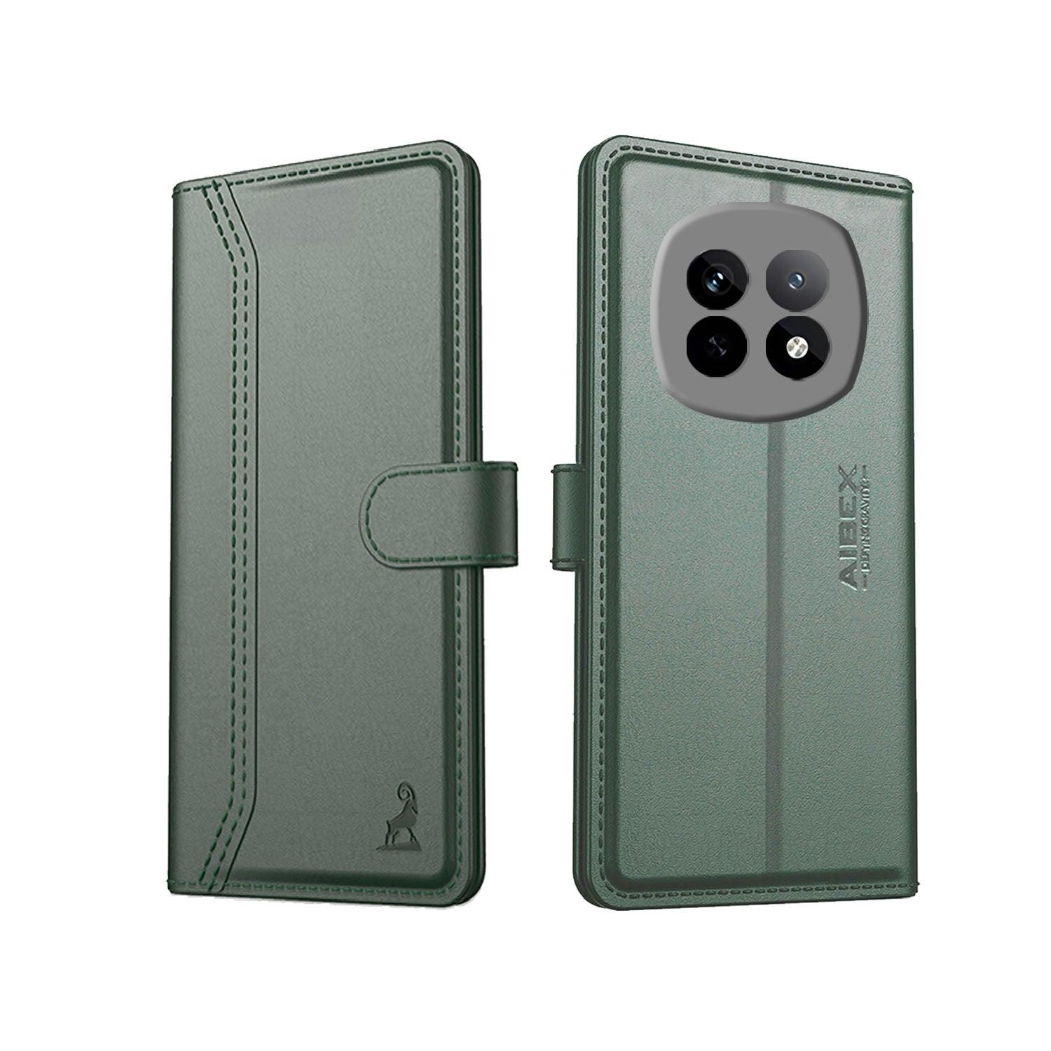 Realme P2 Pro Aibex PU Leather Flip Cover Foldable Stand & Pocket Magnetic Closure - Aibex