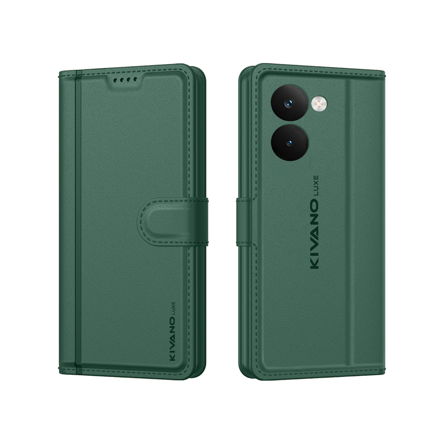 KIVANO LUXE® Compatible with Realme P3 Ultra 5G Artisanal Leather Wallet Case with Card Holder for Men Women, Magnetic Flip Folio Cover with Stand RFID Blocking Cell Case