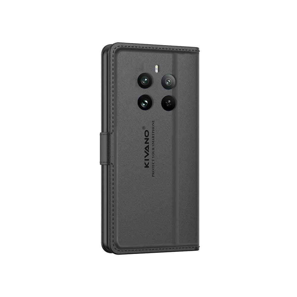 REALME 12 PLUS 5G Leather Flip Cover & Mobile Card Holder - Kivano Luxe - Aibex