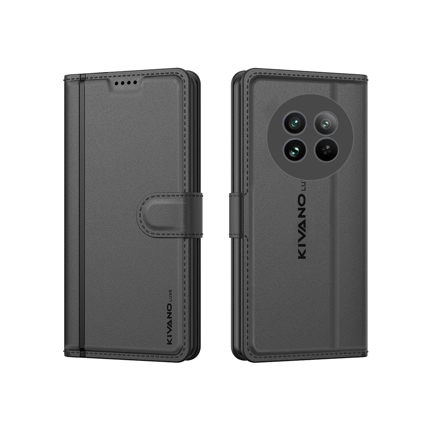 Leather Wallet Case for Realme 13 Pro Plus ?Stylish Flip Cover with Card Holder, Stand -KIVANO LUXE - Aibex