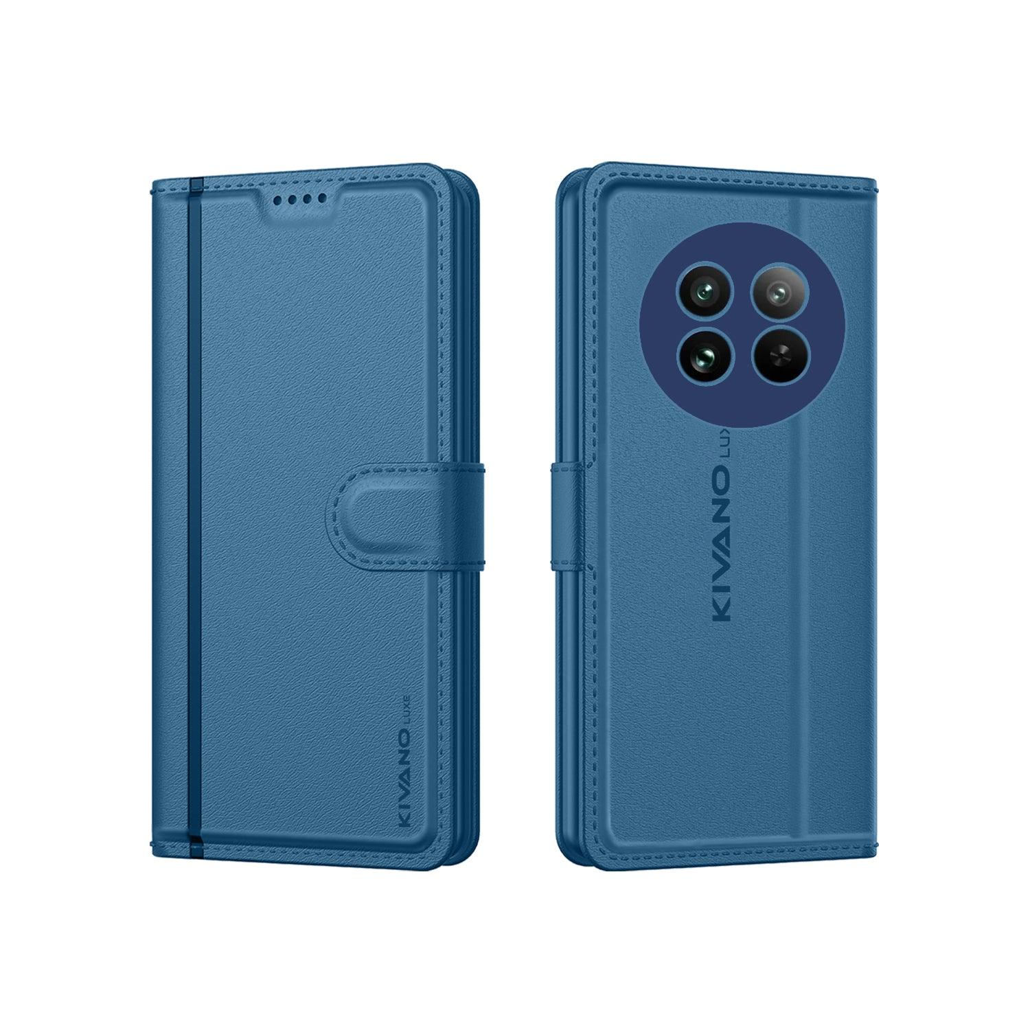 Leather Wallet Case for Realme 13 Pro Plus ?Stylish Flip Cover with Card Holder, Stand -KIVANO LUXE - Aibex