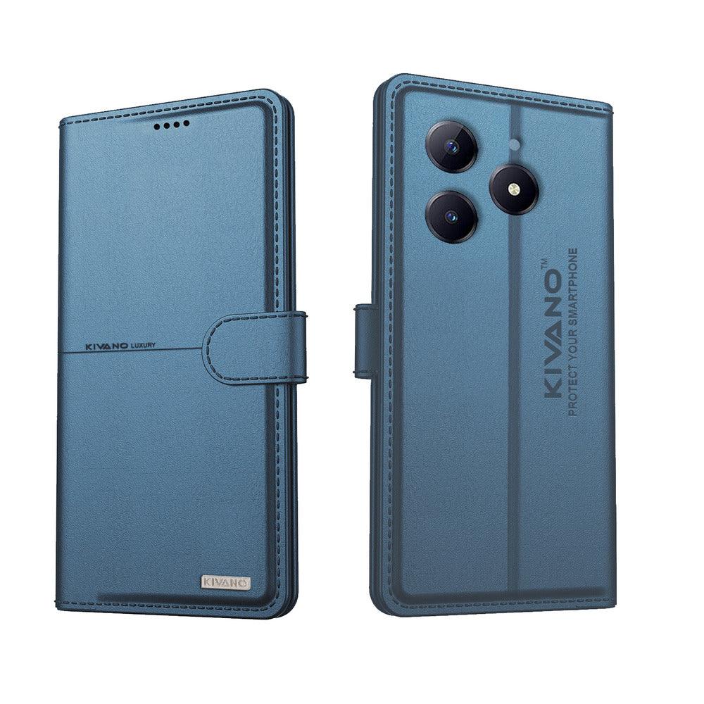 KIVANO Compatible withRealme C63 Flip Cover | Leather Finish | Inside Pockets & Inbuilt Stand | Shockproof Wallet Style Magnetic Closure Back Cover Case - Aibex