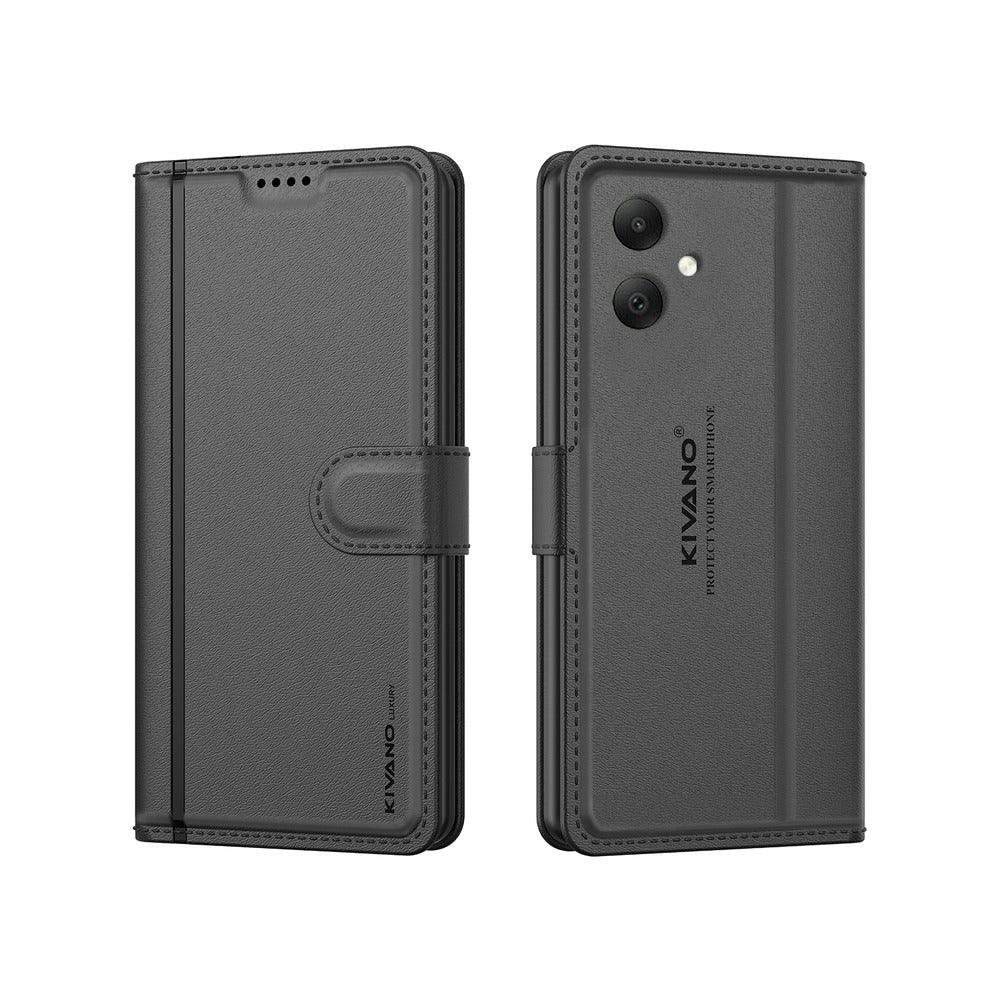 Samsung Galaxy A05 Leather Flip Cover & Mobile Card Holder - Kivano Luxe - Aibex