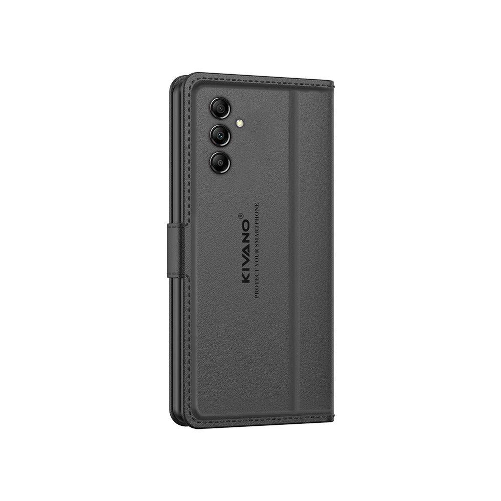 Samsung Galaxy A05S Leather Flip Cover & Mobile Card Holder - Kivano Luxe - Aibex