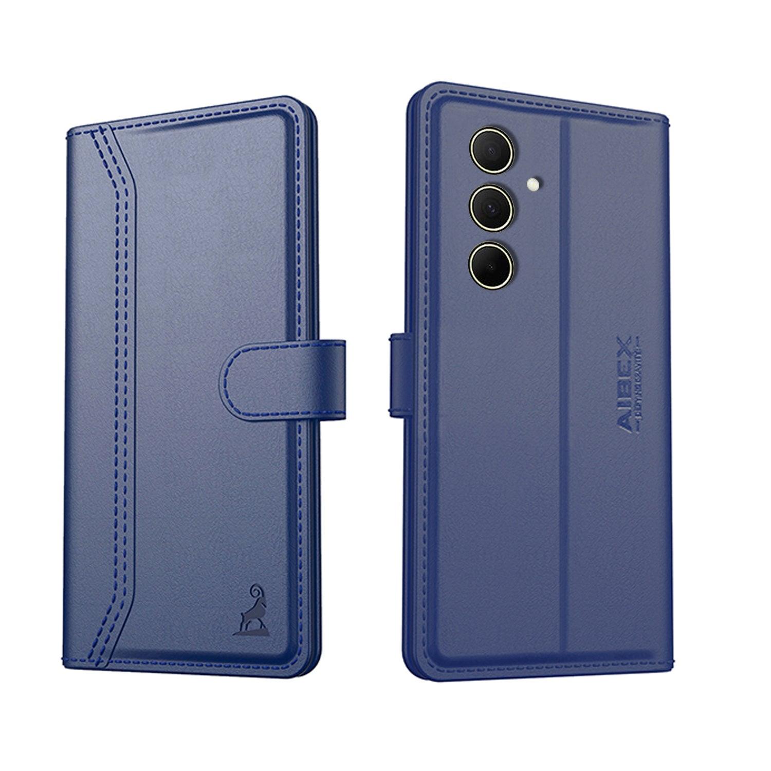 Samsung A16 Aibex PU Leather Flip Cover Blue