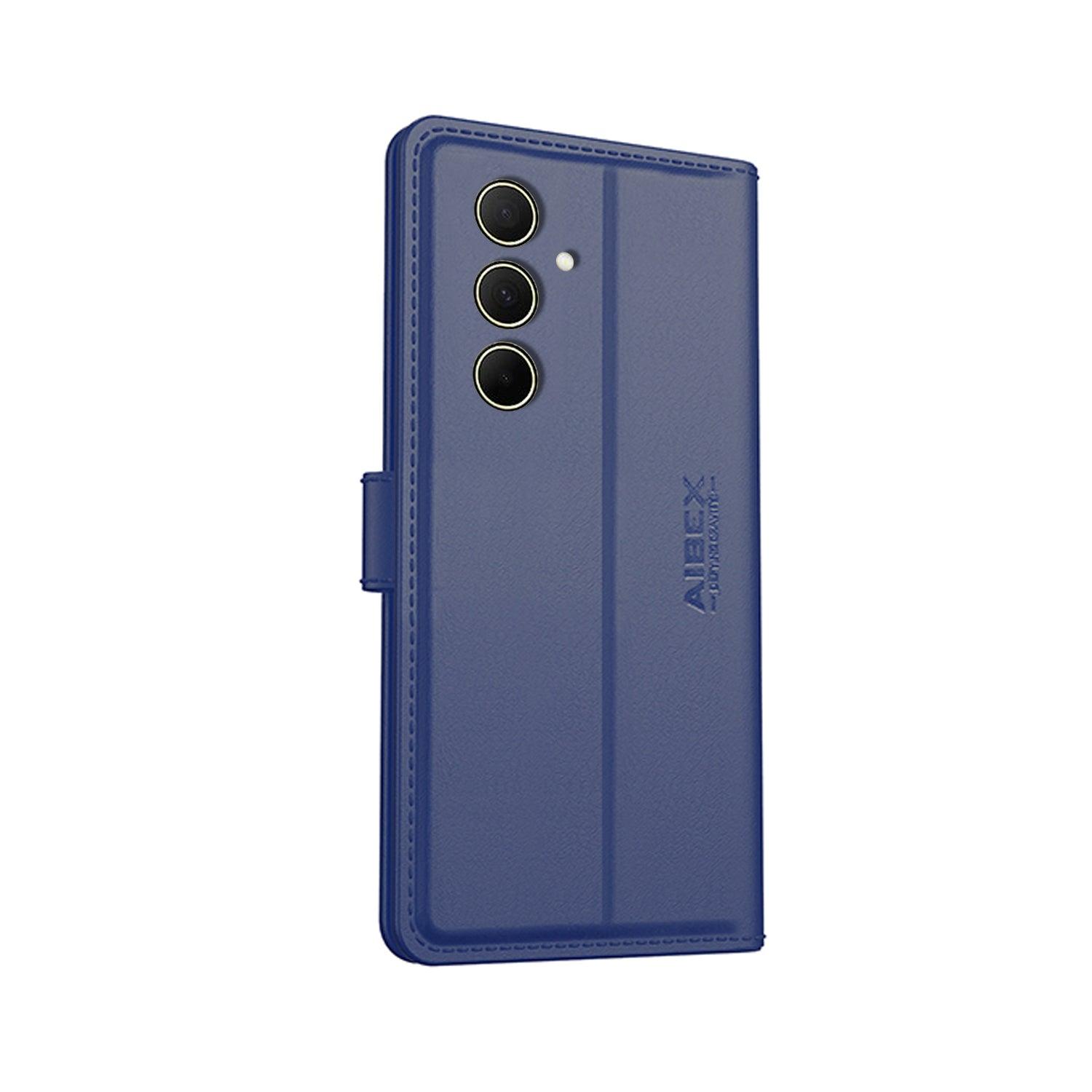Samsung A16 Aibex PU Leather Flip Cover Blue