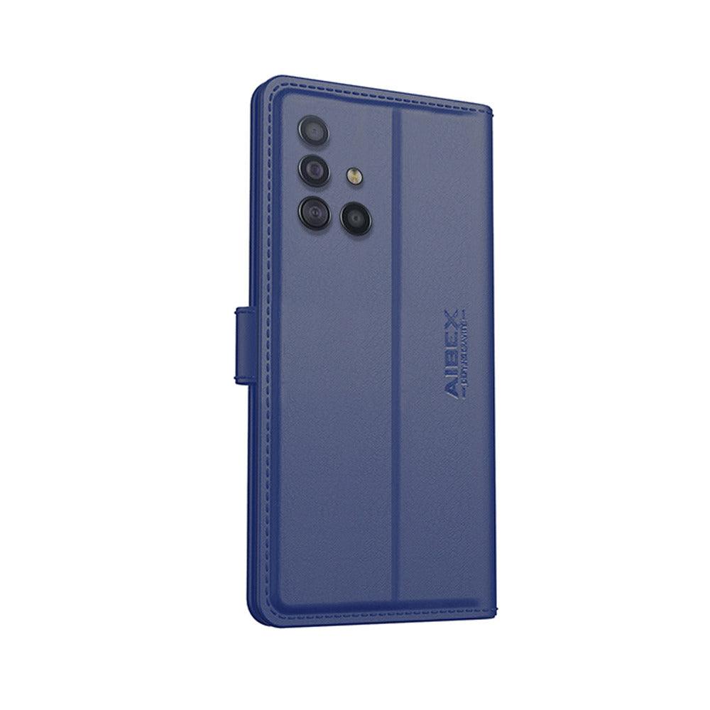 Samsung Galaxy A51 Aibex PU Leather Flip Cover Foldable Stand & Pocket Magnetic Closure - Aibex