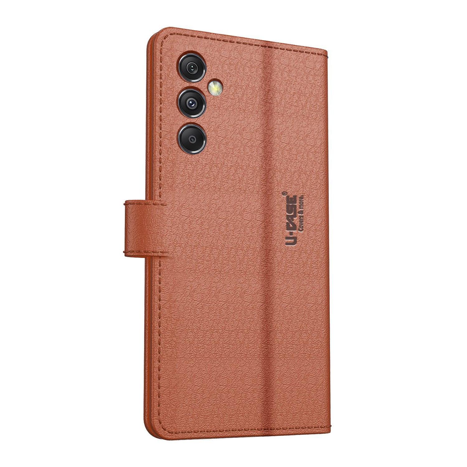 U-CASE Flip Cover for Oppo A3 Pro 5G Vegan Foldable Stand & Pocket Magnetic Closure - Aibex