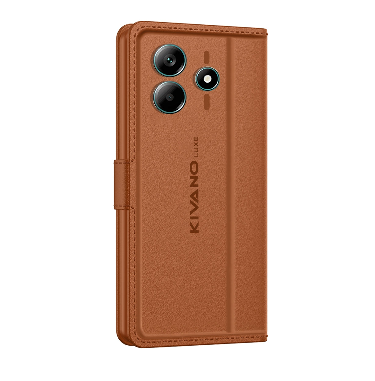 Redmi Note 14 5G Leather Flip Cover & Mobile Card Holder - Kivano Luxe