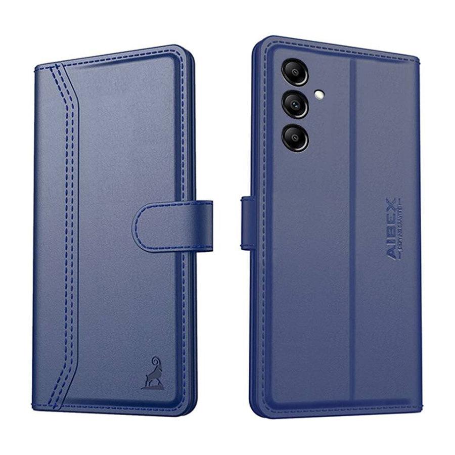 Samsung Galaxy M34 5G / Samsung Galaxy F34 5G Aibex PU Leather Flip Cover Foldable Stand & Pocket Magnetic Closure - Aibex