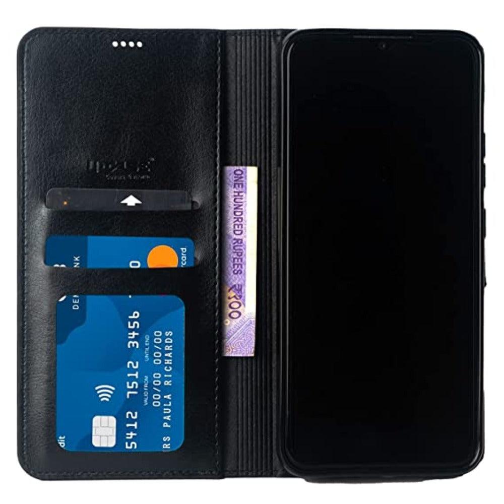 U-CASE Flip Cover for Vivo Y28S 5g Foldable Stand & Pocket Magnetic Closure - Aibex