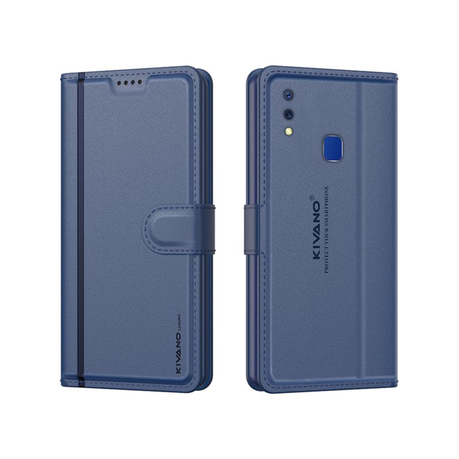 Leather Wallet Case for Vivo Y95 / Vivo Y93 / Vivo Y91 ?Stylish Flip Folio Cover with Card Holder, Stand -KIVANO LUXE - Aibex