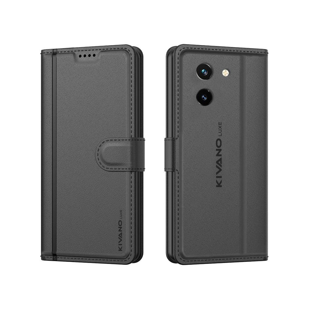 VIVO T3X 5G Leather Flip Cover & Mobile Card Holder - Kivano Luxe - Aibex