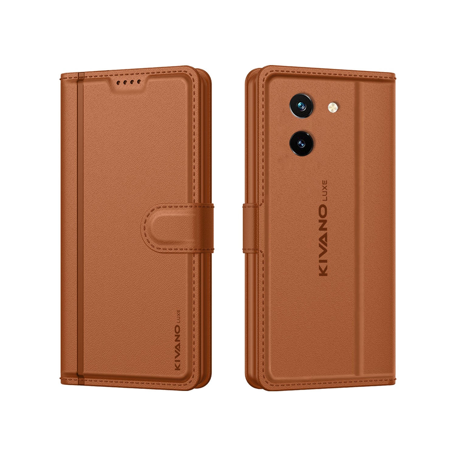 Vivo y300 Plus Leather Wallet Case with Stylish Flip Cover, Card Holder, and Stand KIVANO LUXE