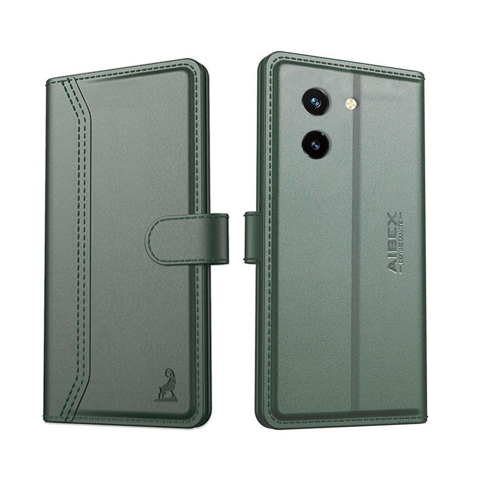 Vivo T3x 5G Aibex PU Leather Flip Cover Foldable Stand & Pocket Magnetic Closure - Aibex