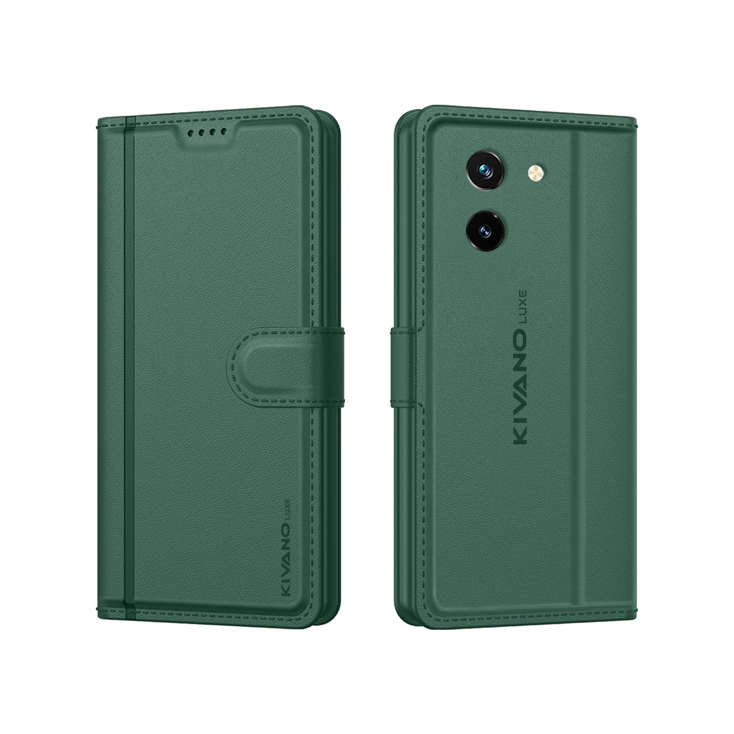 Vivo y300 Plus Leather Wallet Case with Stylish Flip Cover, Card Holder, and Stand KIVANO LUXE