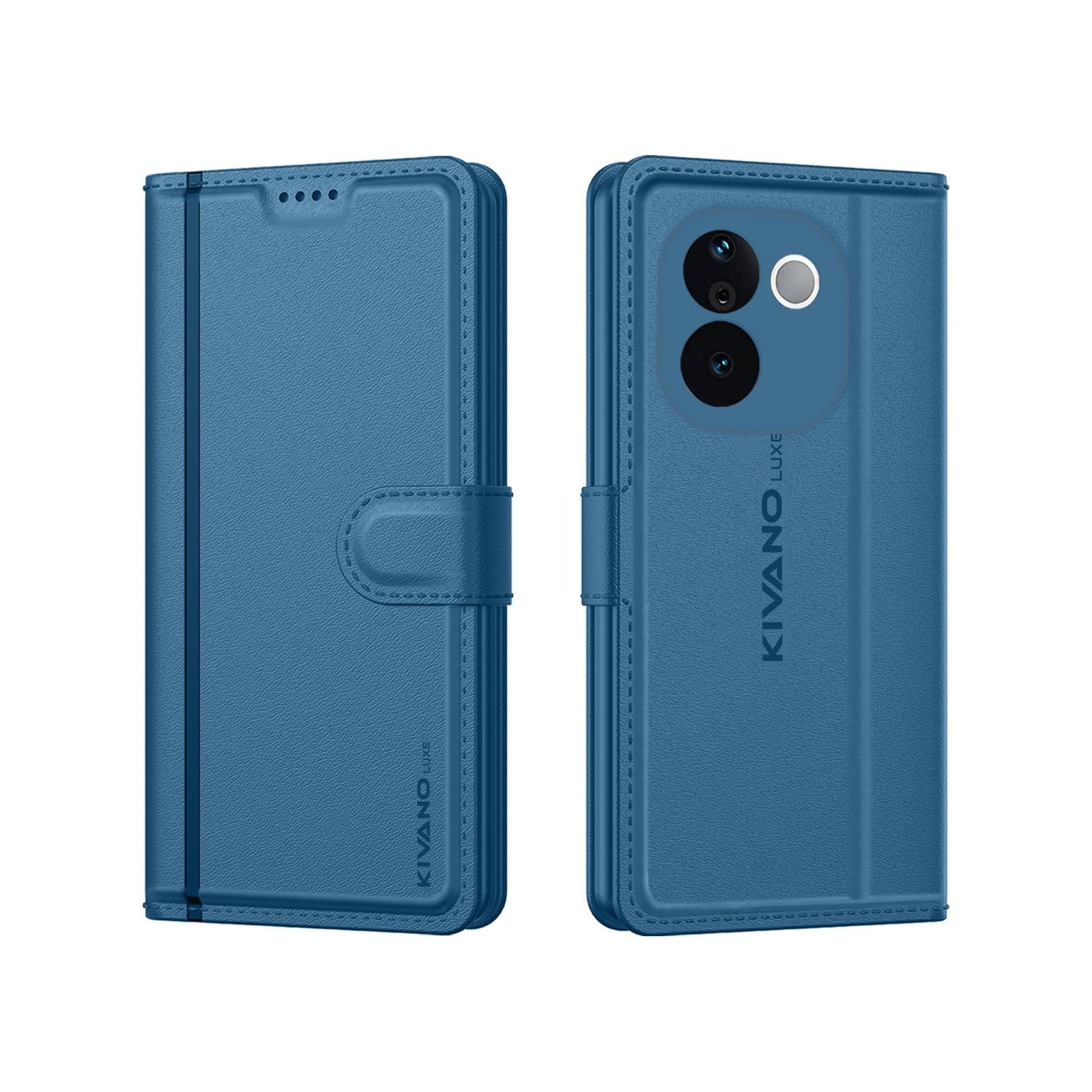 Leather Wallet Case for Vivo t3 pro 5G Stylish Flip Folio Cover with Card Holder, Stand -KIVANO LUXE