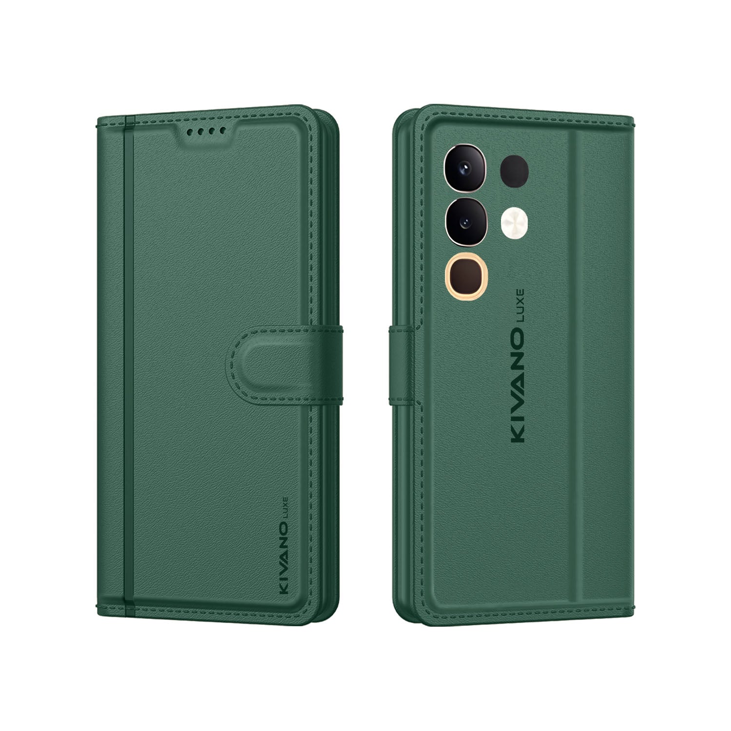 Vivo T4X Flip Cover And Case Green 2