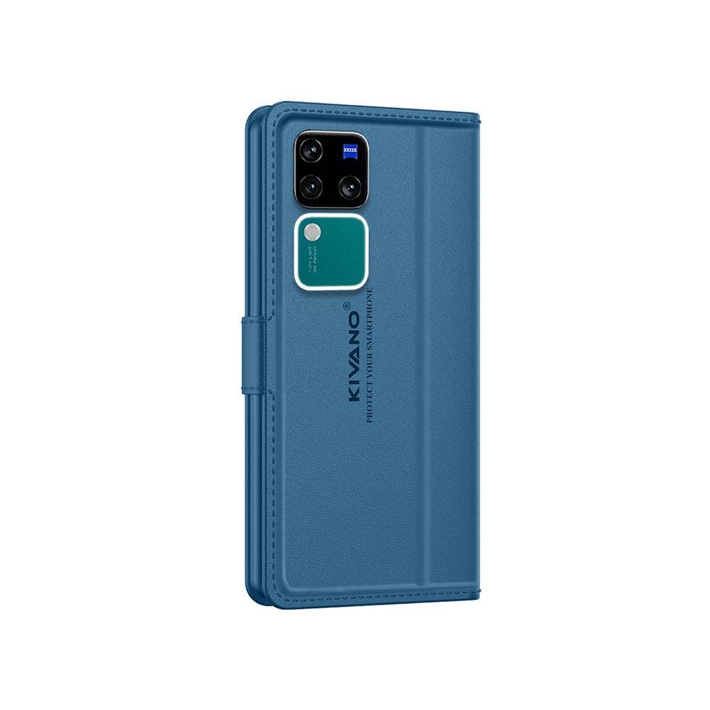 Vivo V30 Pro 5G / Vivo V30 5G Leather Flip Cover & Mobile Card Holder - Kivano Luxe - Aibex