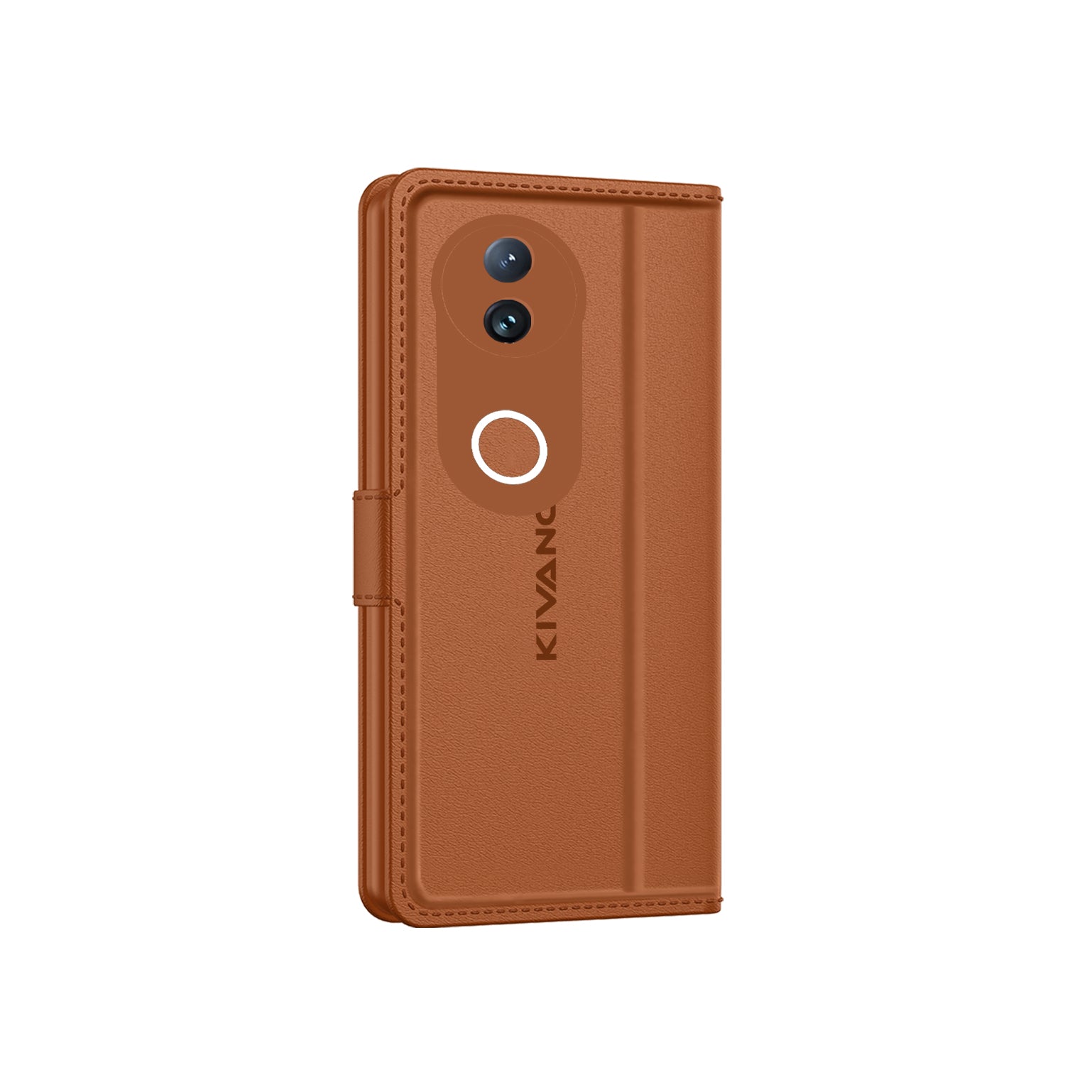 KIVANO LUXE?? Compatible with Vivo V50e 5G Artisanal Leather Wallet Case with Card Holder for Men Women, Magnetic Flip Folio Cover with Stand RFID Blocking Cell Case