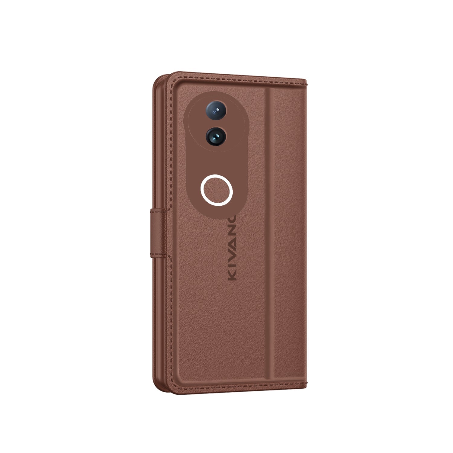 KIVANO LUXE?? Compatible with Vivo V50e 5G Artisanal Leather Wallet Case with Card Holder for Men Women, Magnetic Flip Folio Cover with Stand RFID Blocking Cell Case