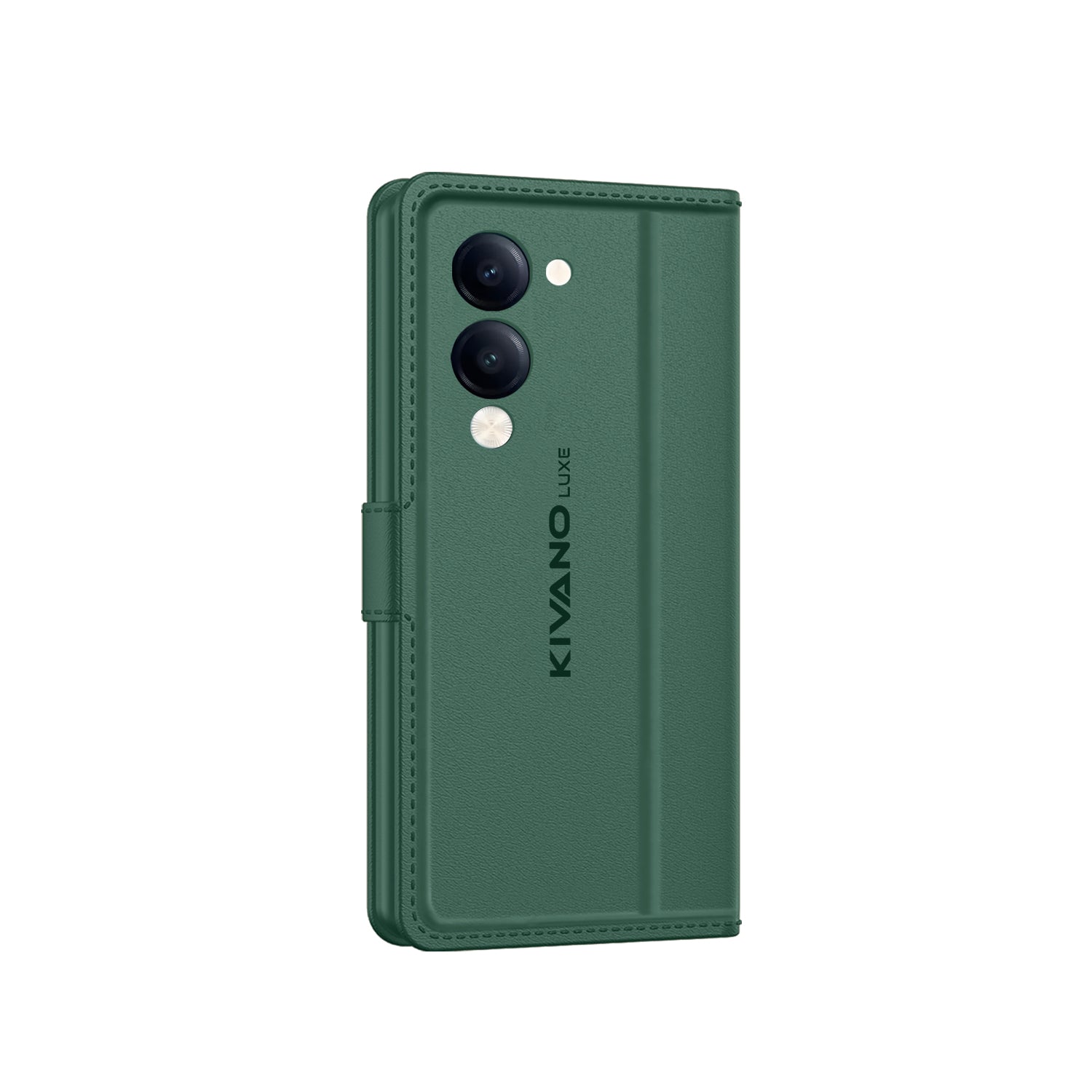 Vivo Y19e Flip Cover And Case Green