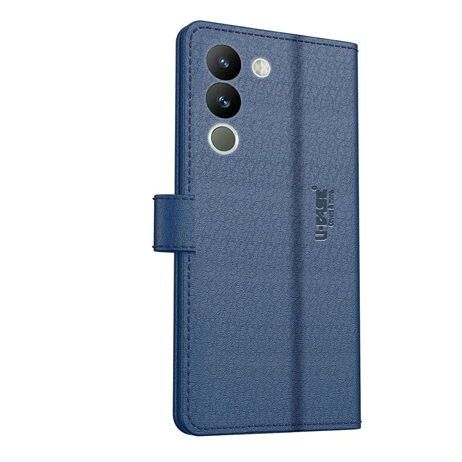 U-CASE Flip Cover for Vivo Y200 Vegan Foldable Stand & Pocket Magnetic Closure - Aibex