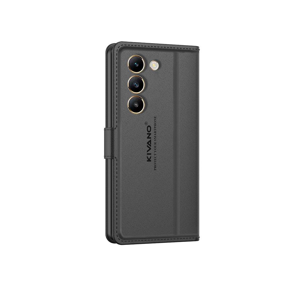 Vivo Y200E 5G/ Vivo T3 5G Leather Flip Cover & Mobile Card Holder - Aibex